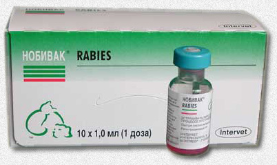Нобивак рабиес (Nobivac rabies), фл. 1 мл (1 доза)