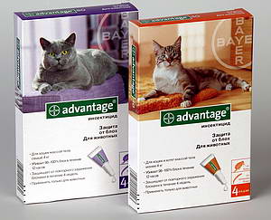 Адвантейдж 40 (Advantage 40) для кошек весом до 4 кг
